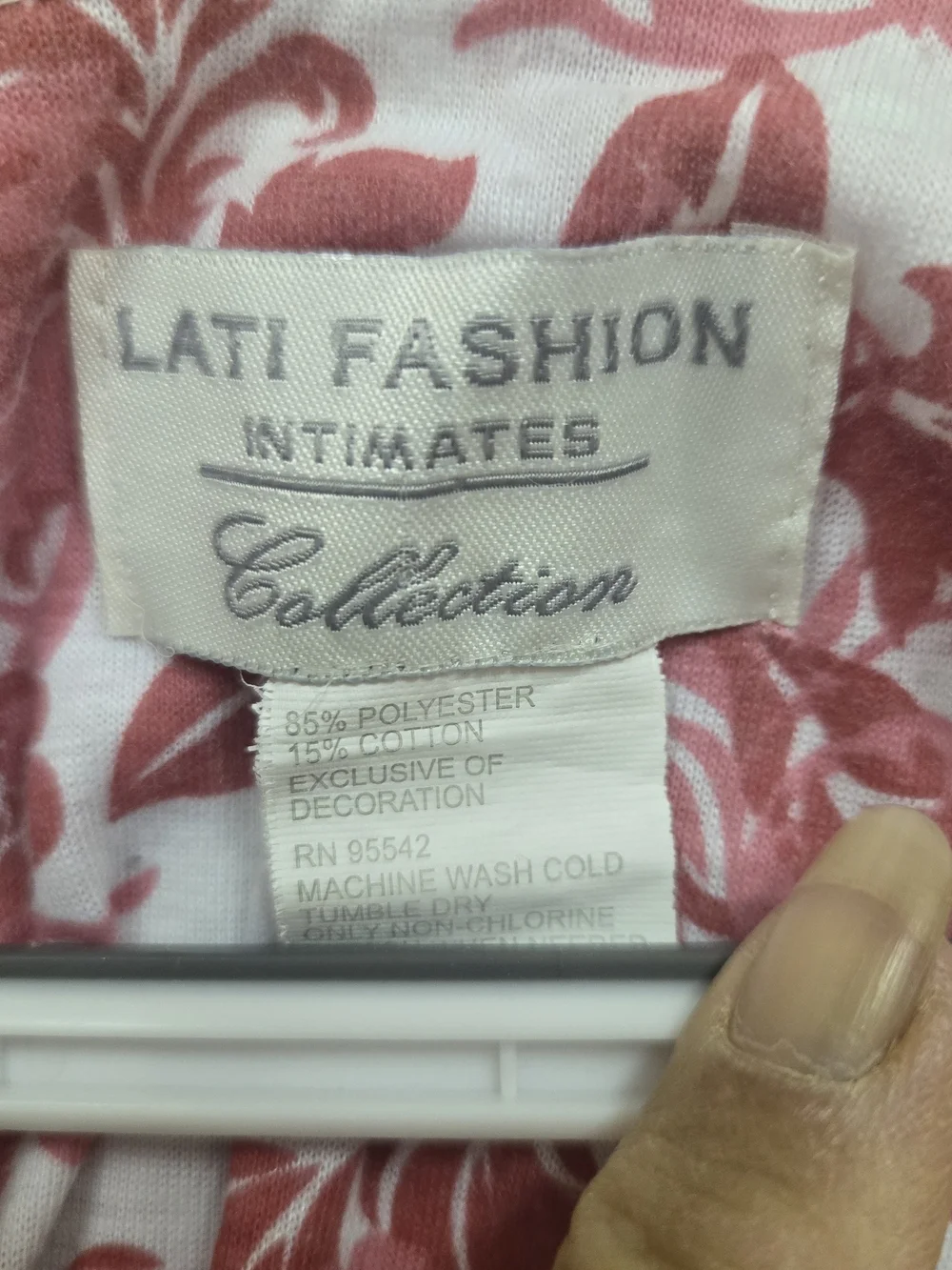 Women's Pink Floral Capri Pants & Top PJ Set